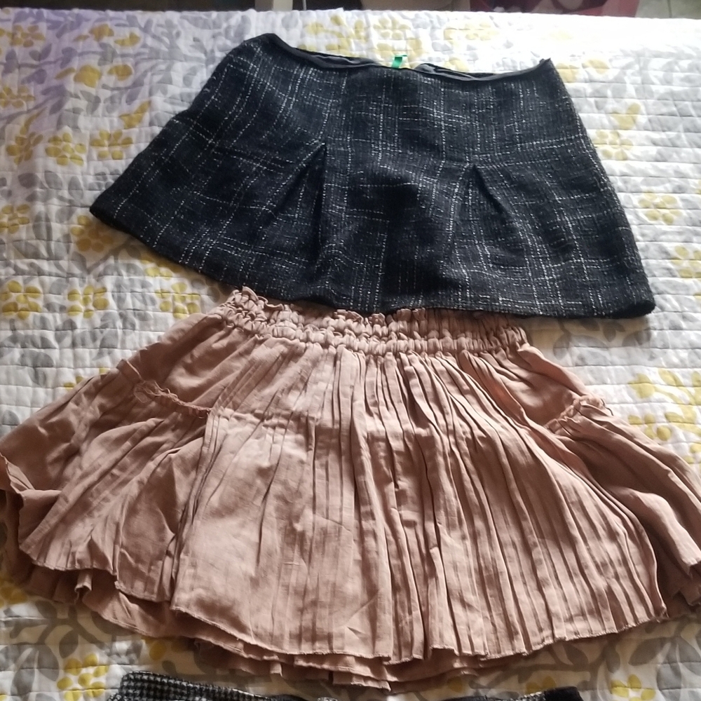 Black and Tan Mini Skirt Collection